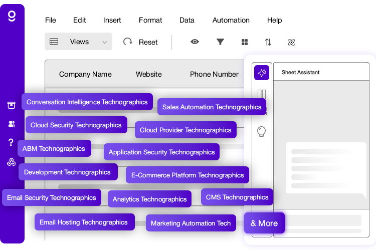 Technographic Data Fields